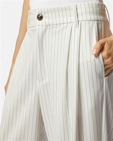 versace white pants women|Versace pants outlet.